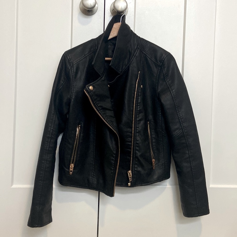 Faux Leather Jacket